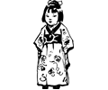 Little Girl in a Kimono
