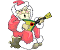 Santa Playing Guitar